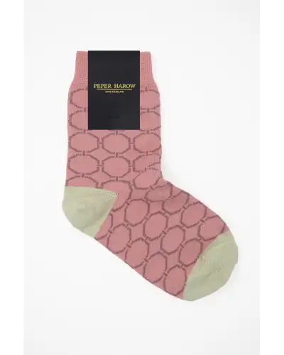 Women PEPER HAROW Beehive Womens Socks - Pink-PH-7581563322542 £7.00