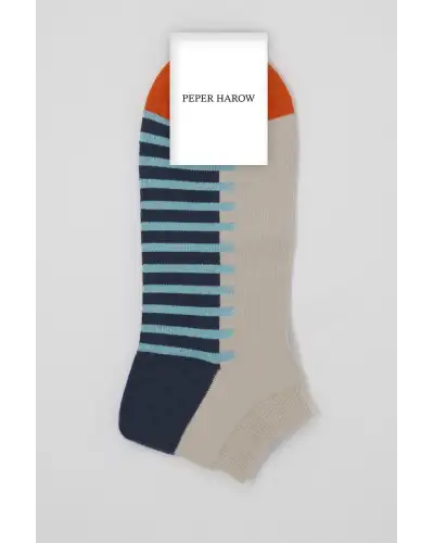 Men PEPER HAROW Welford Mens Trainer Socks - Stone £6.00