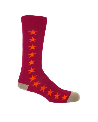 Men PEPER HAROW Starfall Mens Socks - Chilli £9.00