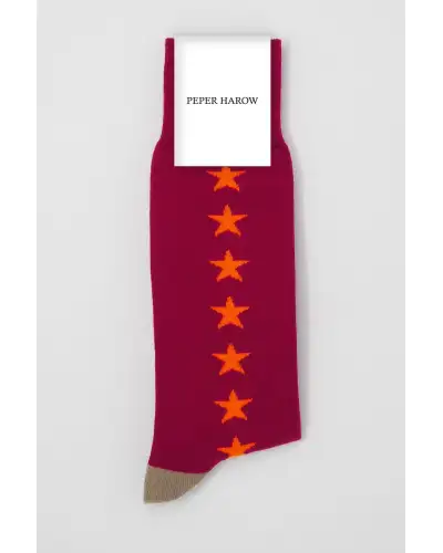 Men PEPER HAROW Starfall Mens Socks - Chilli £9.00