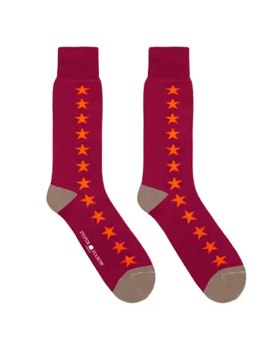 Men PEPER HAROW Starfall Mens Socks - Chilli £9.00