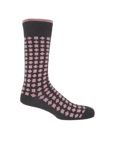 Men PEPER HAROW Diamonds Mens Socks - Pink £9.00