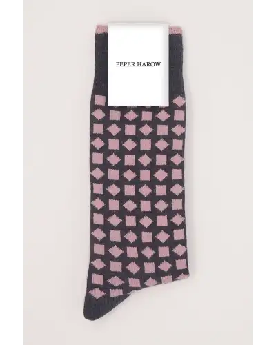 Men PEPER HAROW Diamonds Mens Socks - Pink £9.00
