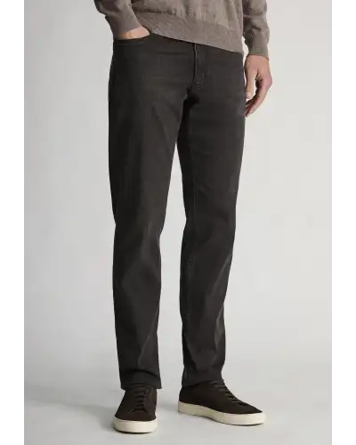 Fit Trousers Brook Taverner Regular Fit Douglas Charcoal Denim Jeans £54.00