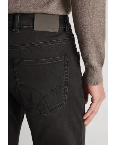 Fit Trousers Brook Taverner Regular Fit Douglas Charcoal Denim Jeans-BT-8957E £54.00