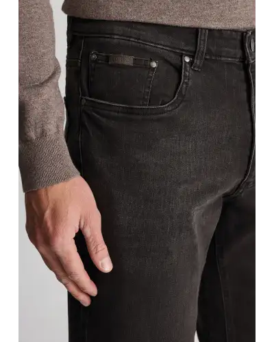 Fit Trousers Brook Taverner Regular Fit Douglas Charcoal Denim Jeans £54.00