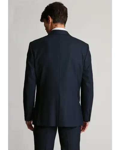 Suit Jackets Brook Taverner Tailored Fit Wells Navy Wool Blend Double Breasted Suit Jacket £143.00