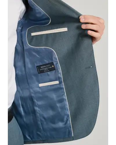 Suit Jackets Brook Taverner Tailored Fit Sawdon Petrol Italian Wool Suit Jacket £206.00