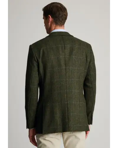 Jackets Brook Taverner Regular Fit Aston Green Check British Wool Jacket-BT-5500AR £224.00