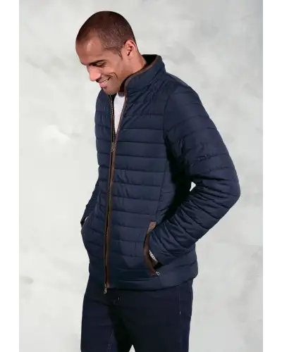 Puffer Jackets Brook Taverner Orlando Navy Quilted Puffer Jacket-BT-4369A £89.00