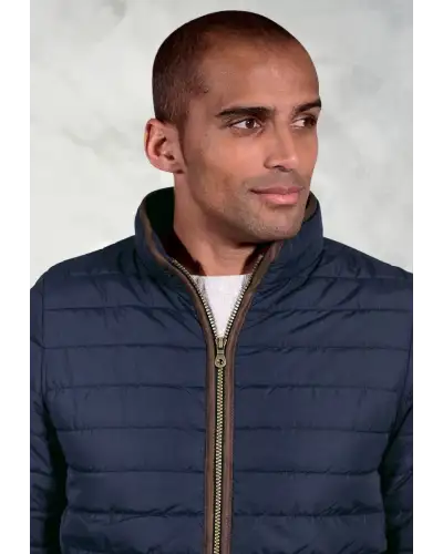 Puffer Jackets Brook Taverner Orlando Navy Quilted Puffer Jacket-BT-4369A £89.00