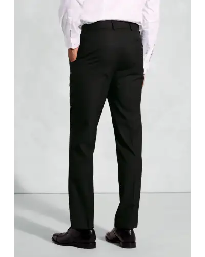 Fit Trousers Brook Taverner Tailored Fit Monaco Black Trouser-BT-8845D £36.00