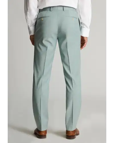 Trousers Brook Taverner Tailored Fit Hayton Sage Textured Suit Trousers £45.00