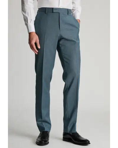 Trousers Brook Taverner Tailored Fit Sawdon Petrol Italian Wool Suit Trousers £108.00