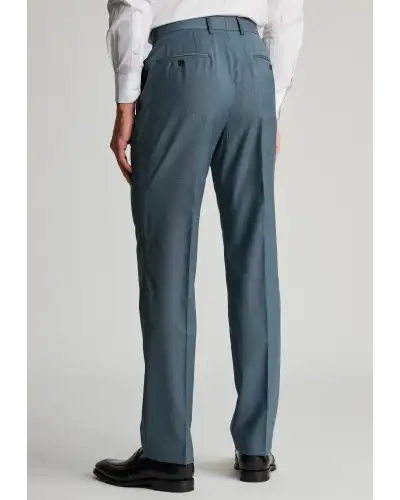 Trousers Brook Taverner Tailored Fit Sawdon Petrol Italian Wool Suit Trousers-BT-8086AT £108.00