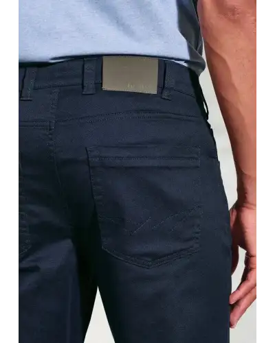 Fit Trousers Brook Taverner Tailored Fit Harrelson Navy Slub Cotton 5 Pocket Trousers £45.00