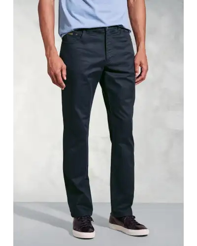 Fit Trousers Brook Taverner Tailored Fit Harrelson Navy Slub Cotton 5 Pocket Trousers £45.00