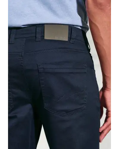 Fit Trousers Brook Taverner Regular Fit Harrelson Navy Slub Cotton 5 Pocket Trousers £45.00