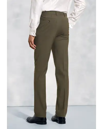 Trousers Brook Taverner Tailored Fit Oliver Moss Melange Wool Blend Suit Trousers £90.00