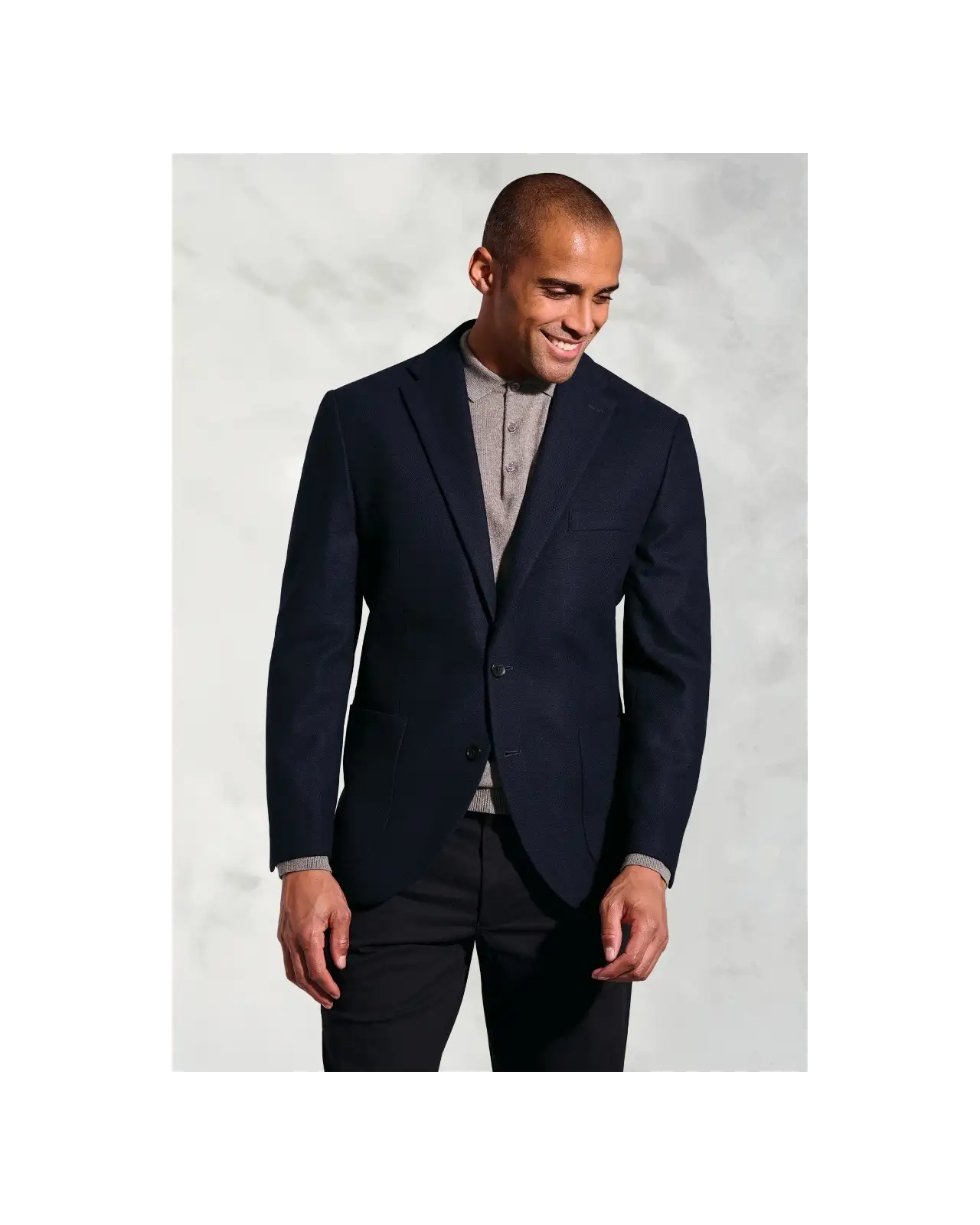 Jackets Brook Taverner Tailored Fit Wiggins Navy Italian Wool Jacket £161.00