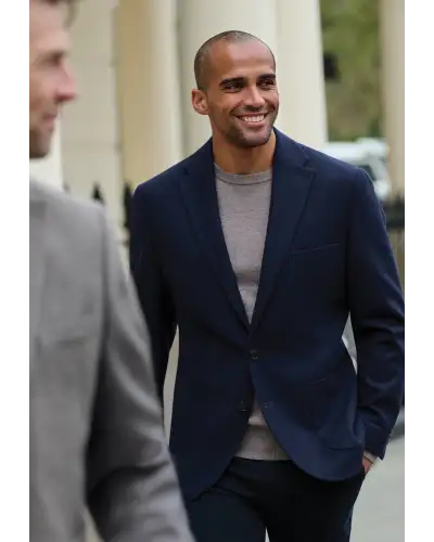 Jackets Brook Taverner Tailored Fit Wiggins Navy Italian Wool Jacket-BT-5466AT £161.00