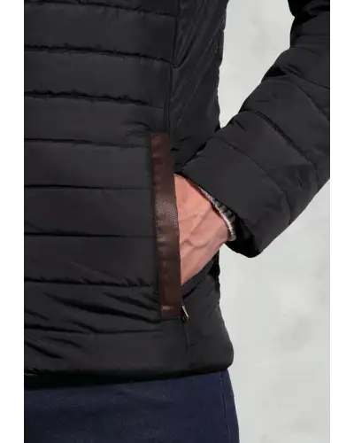 Puffer Jackets Brook Taverner Orlando Black Quilted Puffer Jacket-BT-4369D £89.00