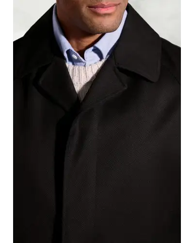 Coats Brook Taverner Black Whipcord Raincoat-BT-4003D £161.00