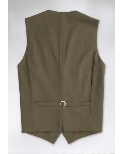 Wool Suits Brook Taverner Tailored Fit Oliver Moss Melange Wool Blend Suit Waistcoat-BT-1880A £80.00