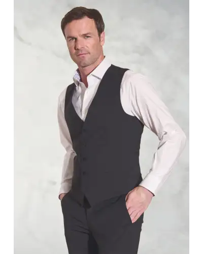 Waistcoats Brook Taverner Tailored Fit Avalino Charcoal Waistcoat-BT-1074C £62.00