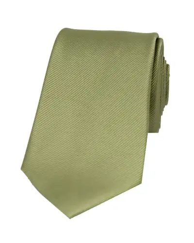 Silk Ties Soprano Ties Soprano Moss Green Diagonal Ribbed Plain Silk Tie £24.00