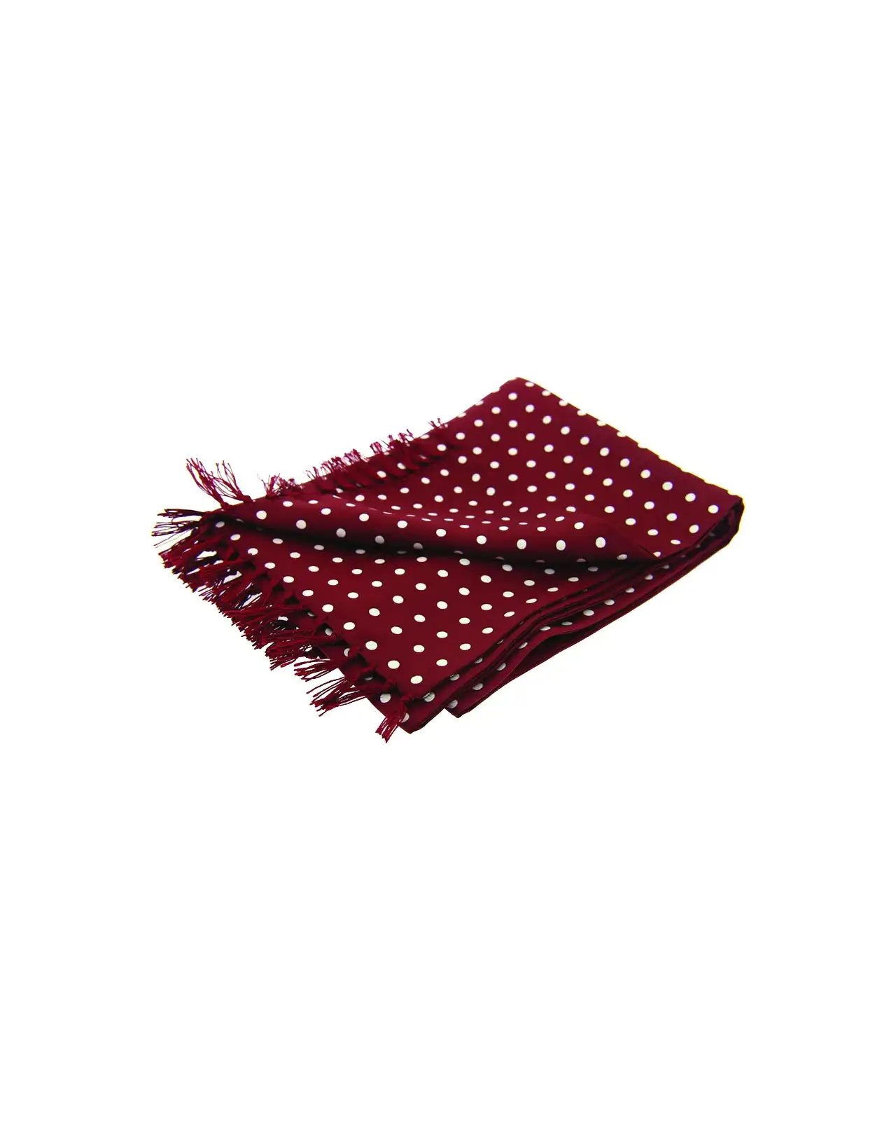 Scarves Soprano Ties Soprano White Polka Dot On A Wine Ground Silk Aviator Scarf £49.00
