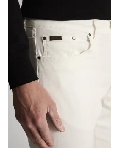 Fit Trousers Brook Taverner Regular Fit Douglas Off White Denim Jeans-BT-8957F £54.00