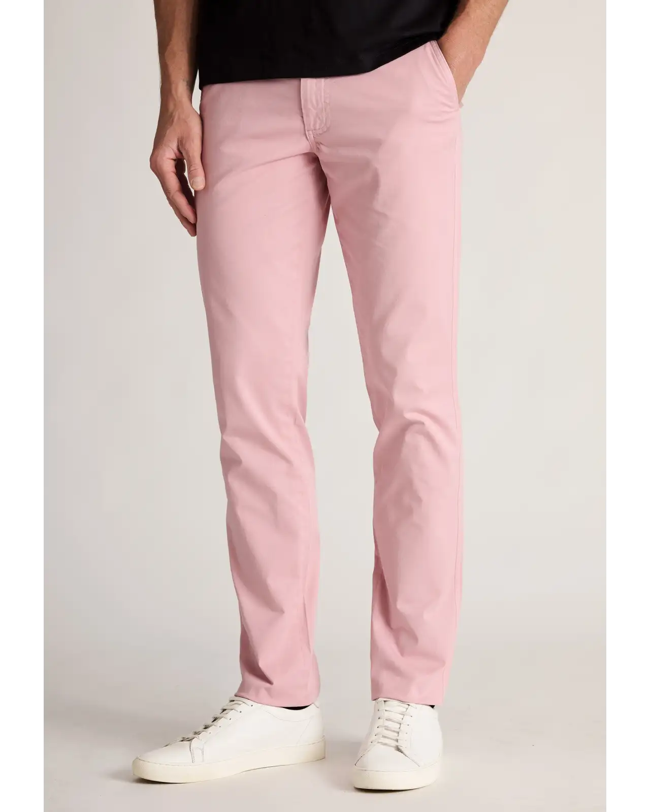 Fit Trousers Brook Taverner Tailored Fit Addingham Pink Garment Dyed Stretch Cotton Trousers £45.00