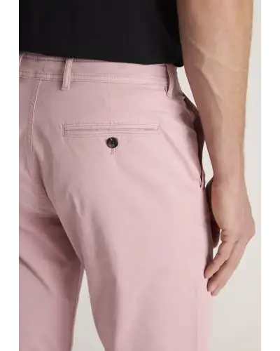 Fit Trousers Brook Taverner Tailored Fit Addingham Pink Garment Dyed Stretch Cotton Trousers £45.00