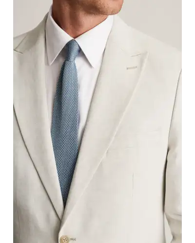 Suit Jackets Brook Taverner Tailored Fit Kirby Stone Cotton Linen Suit Jacket £116.00