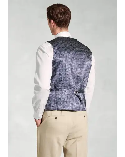 Linen Suits Brook Taverner Tailored Fit Mckellen Natural Linen Blend Suit Waistcoat-BT-1933A £45.00