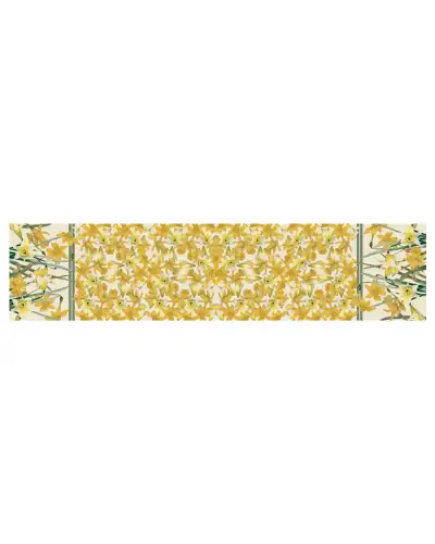 Scarves Fox and Chave Daffodils Habotai Scarf £42.00