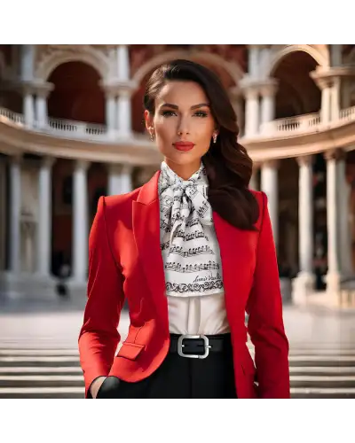 Scarves Fox and Chave Vivaldi Silk Habotai Scarf £42.00