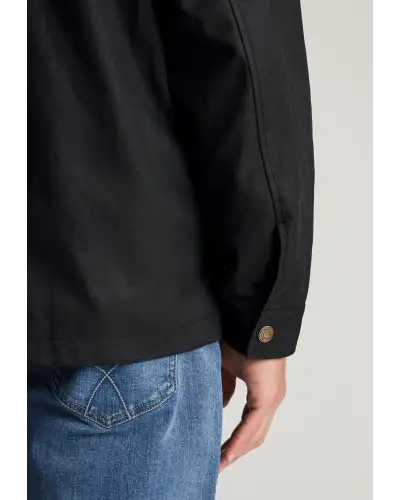 Jackets Brook Taverner Tunstall Black Wax Cotton Jacket-BT-9182A £116.00