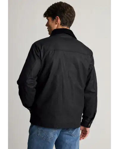 Jackets Brook Taverner Tunstall Black Wax Cotton Jacket-BT-9182A £116.00