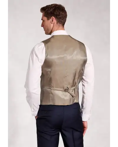 Wool Suits Brook Taverner Tailored Fit Affleck Navy Wool Suit Waistcoat-BT-1937A £72.00