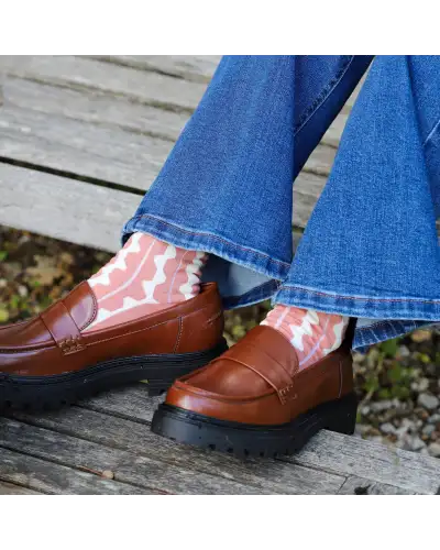 Women PEPER HAROW Groove Womens Socks - Pink £15.00