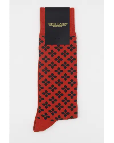Men PEPER HAROW Clover Mens Socks - Orange £16.00