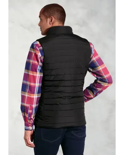 Gilets Brook Taverner Tampa Black Quilted Puffer Gilet-BT-4370D £62.00