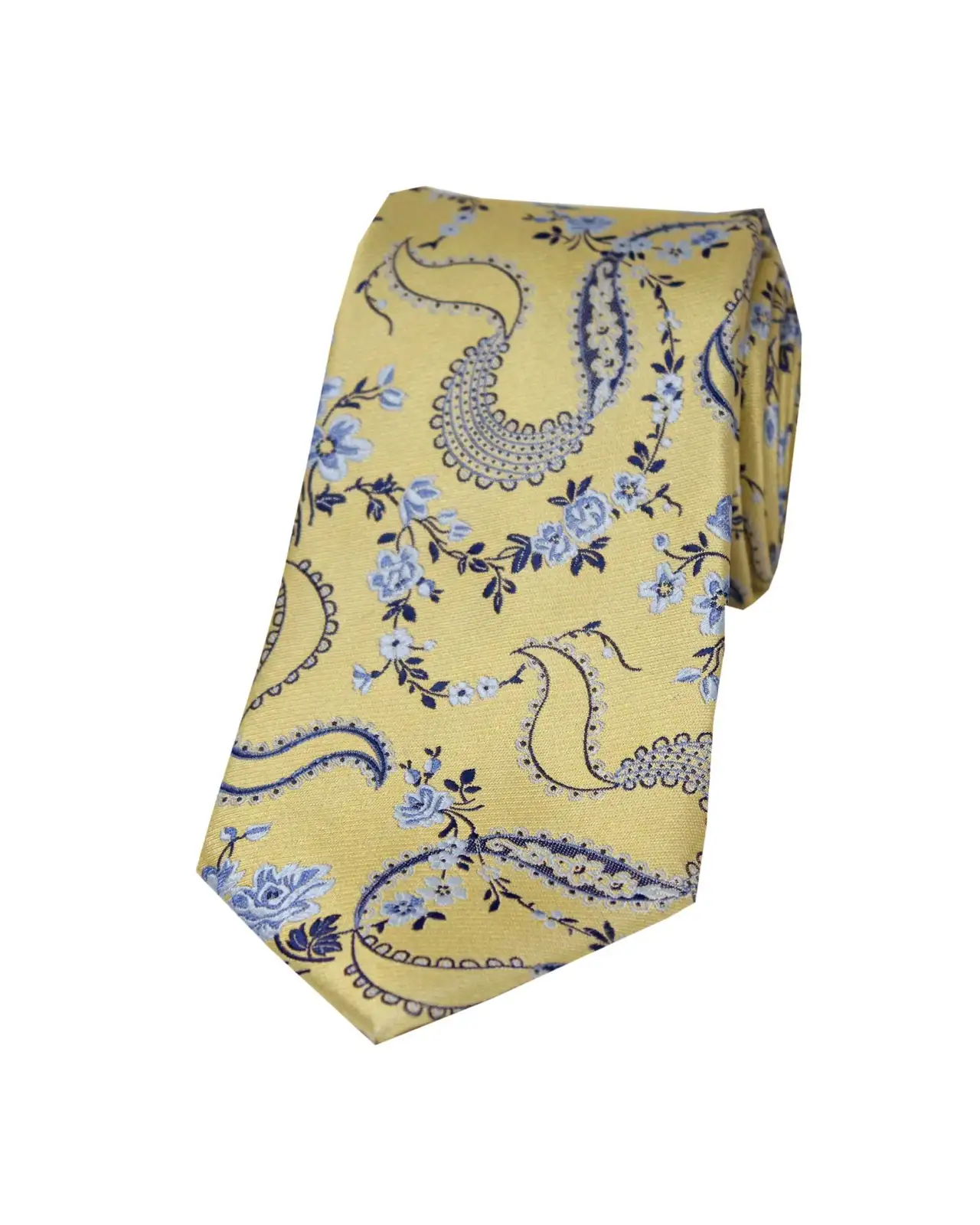 Silk Ties Soprano Ties Soprano Gold Floral Pattern Mens Silk Tie £24.00