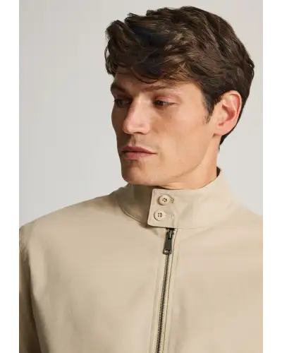 Jackets Brook Taverner Hartforth Sand Cotton Blend Harrington Jacket £89.00