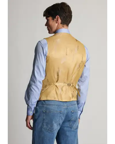 Waistcoats Brook Taverner Tailored Fit Dumfries Brown Herringbone Harris Tweed Waistcoat £107.00