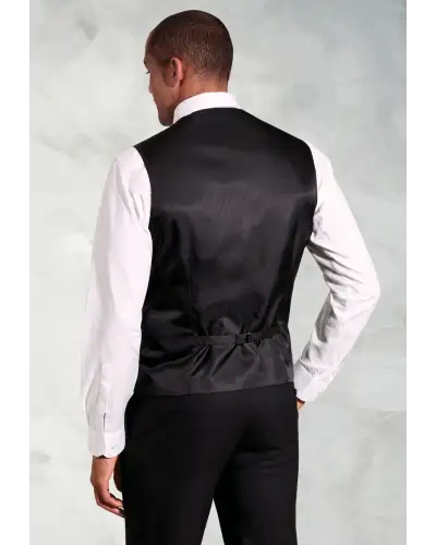 Three Piece Suits Brook Taverner Tailored Fit Black Waistcoat £44.00