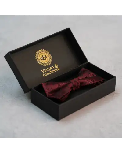Bow Ties Victory and Innsbruck Burgundy Red Paisley Bow Tie £23.00