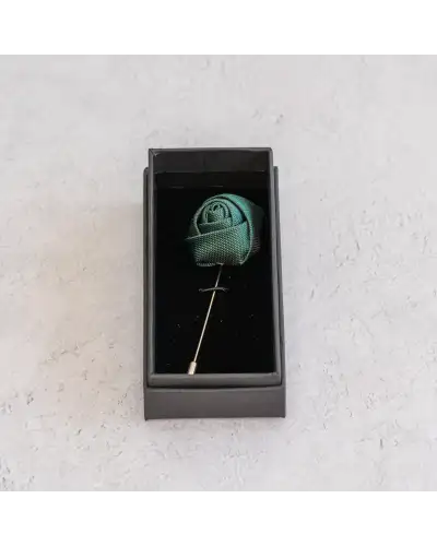 Lapel Pins Victory and Innsbruck Emerald Green Textured Floral Lapel Pin £16.00